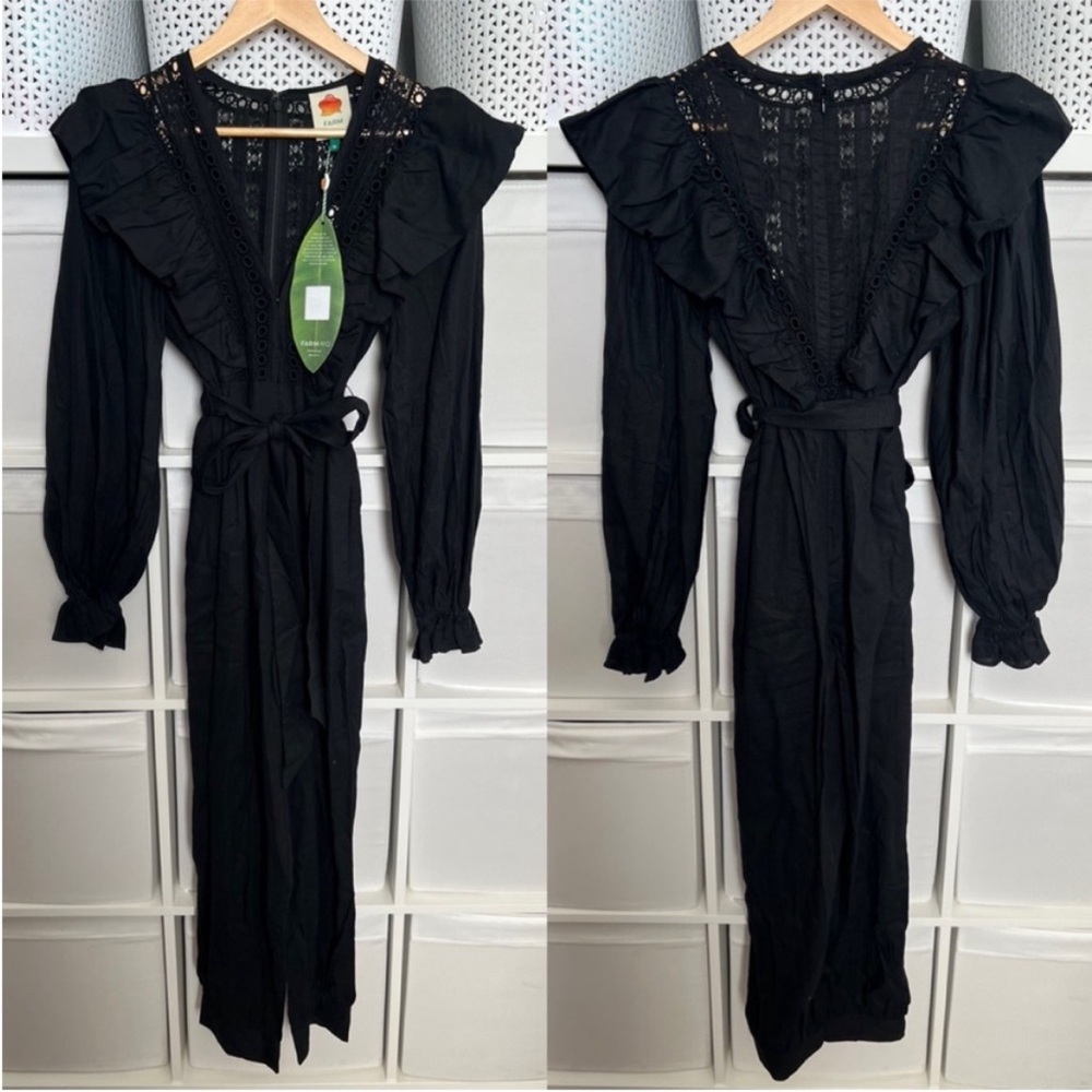 FARM Rio Lace Ruffle Jumpsuit - Picture 5 of 14